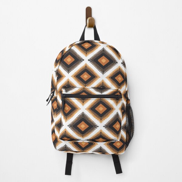 Item preview, Elegant African Diamond Pattern — Seamless Geometric Tribal Print in Brown Amber and Cream designed and sold by RachaelSam.