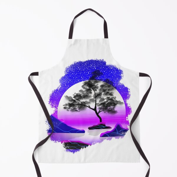 Item preview, Neon Moon Reflection Landscape designed and sold by Ink_craft.