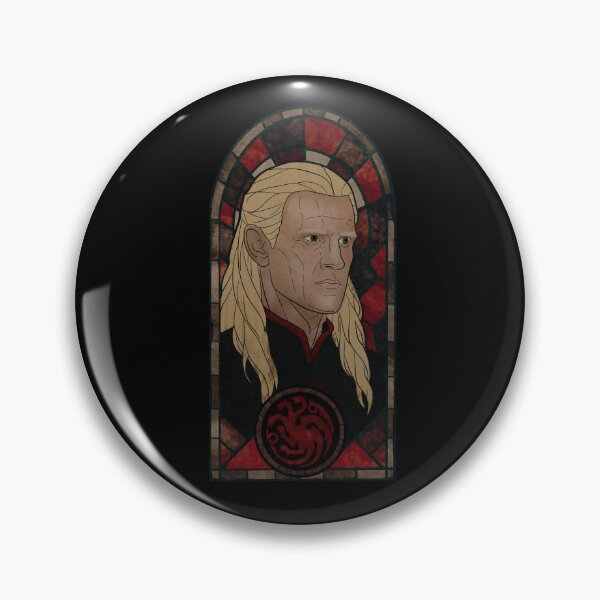 Item preview, Daemon Targaryen Stained Glass Portrait designed and sold by ellealsopaints.