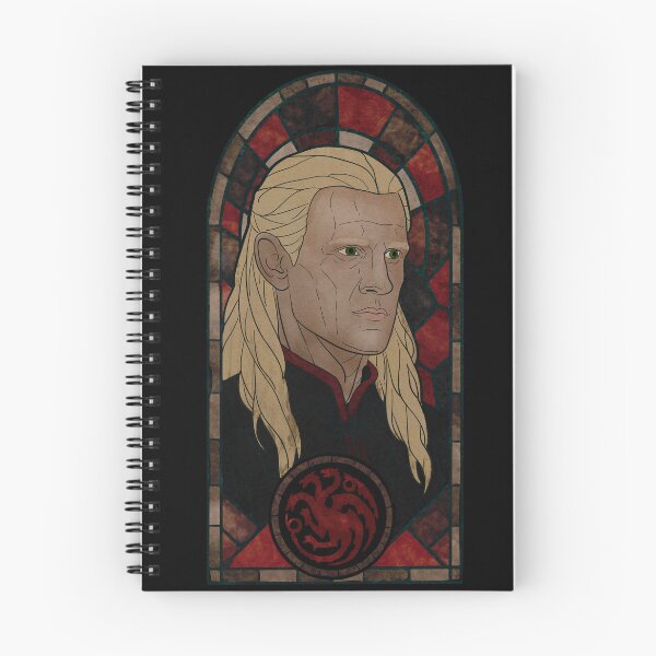 Artikelvorschau, Daemon Targaryen Buntglasporträt entworfen und verkauft von ellealsopaints.