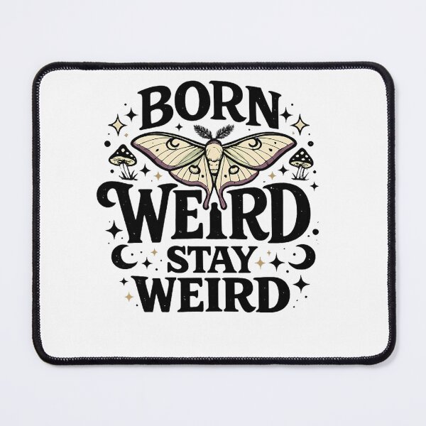 Item preview, Born Weird Stay Weird Luna Moth Shirt Witchy Funny Gift Cottagecore Tee Fairycore Moth Lover Dark Academia Shirt designed and sold by Moonveil_Studio.