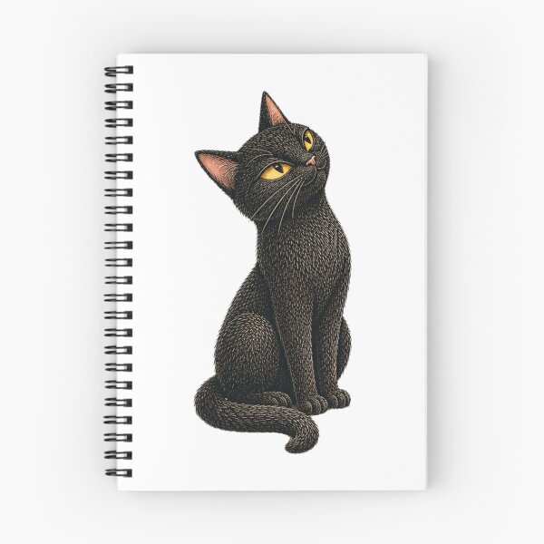 Item preview, Judgy Black Cat Sticker, Curious Black Cat with Tilted Head, Cute Cat Illustration designed and sold by VelvetClawStudio.
