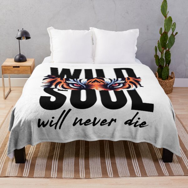 Item preview, Wild Soul Will Never Die - Fierce Tiger Eyes Graphic designed and sold by Shopeon Designs.