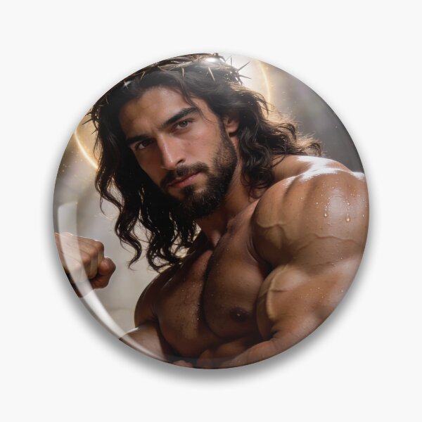 Item preview, Christ in the Halo of Strength designed and sold by BoyFriendAI.