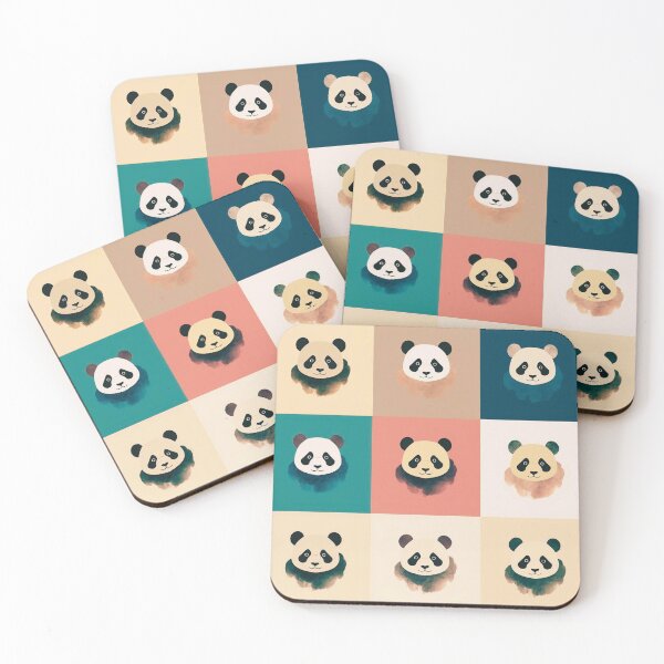 Item preview, Patchwork pandas designed and sold by uunaa.