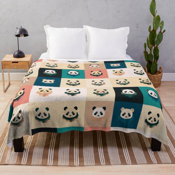 Artikelvorschau, Patchwork-Pandas entworfen und verkauft von uunaa.