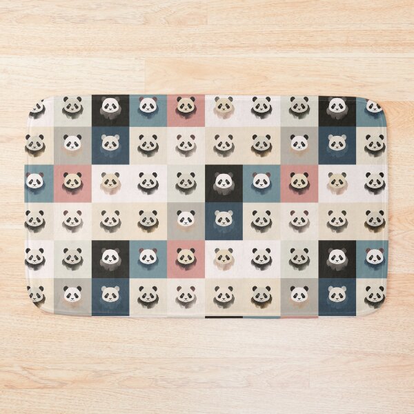 Item preview,  Pastel patchwork pandas designed and sold by uunaa.