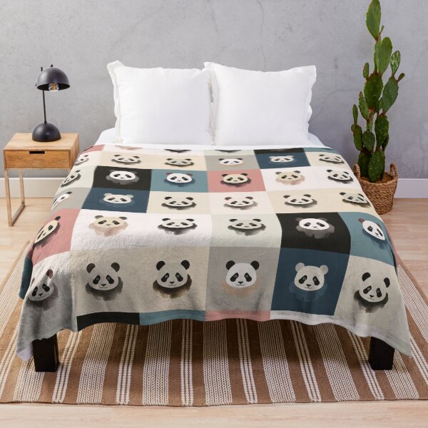 Item preview, Pastel patchwork pandas designed and sold by uunaa.
