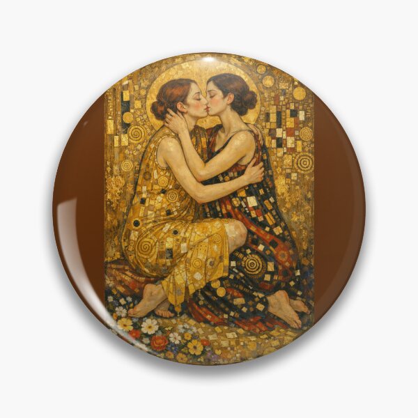 Item preview, Klimt Style Art of Female Lovers Embrace designed and sold by Halifaxartguy.