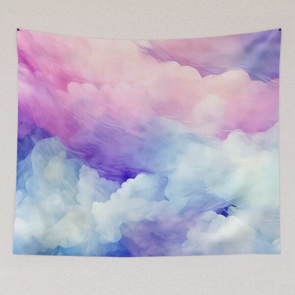 Item preview, Dreamy Fantasy 'Cotton Candy' Pink And Blue Clouds  designed and sold by DEC02.