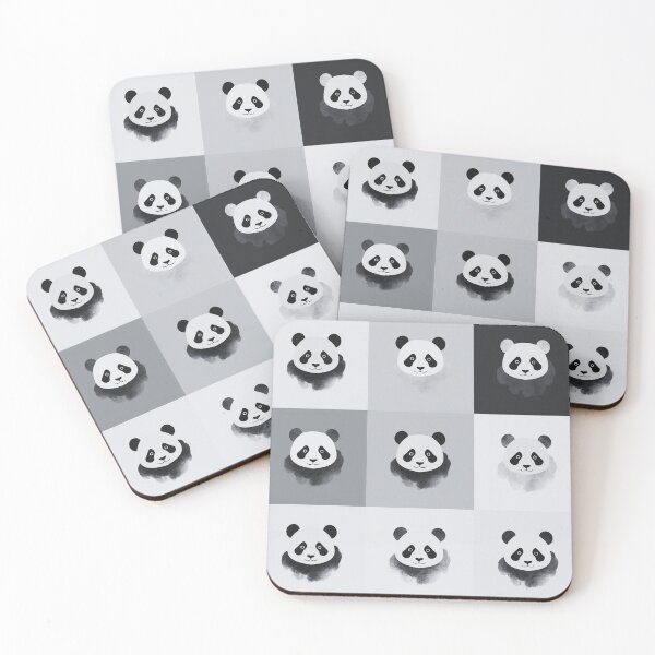 Artikelvorschau, Patchwork-Pandas entworfen und verkauft von uunaa.