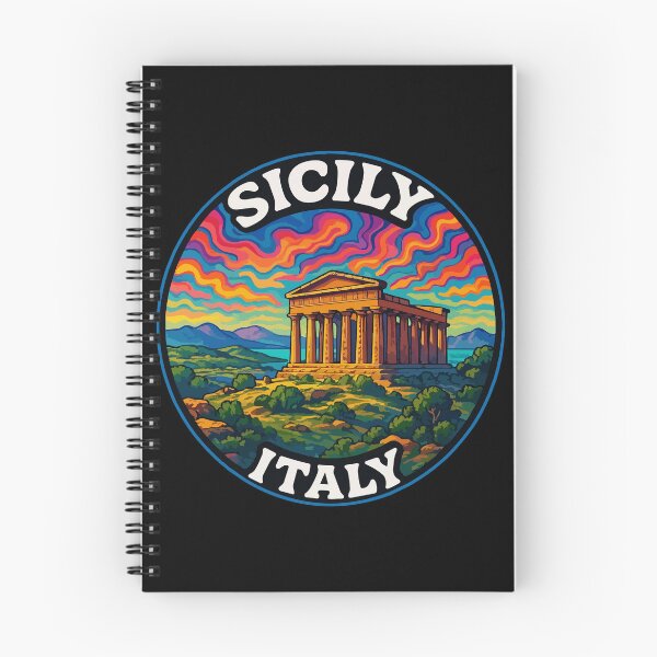 Item preview, Sicily Italy Trippy Art Travel designed and sold by TomFrontierArt.