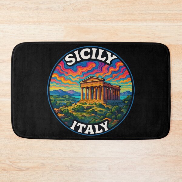 Item preview, Sicily Italy Trippy Art Travel designed and sold by TomFrontierArt.