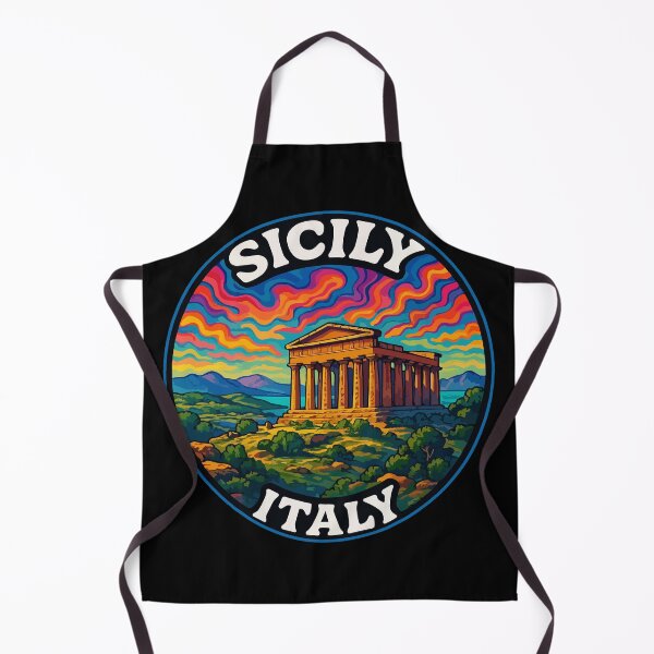 Item preview, Sicily Italy Trippy Art Travel designed and sold by TomFrontierArt.