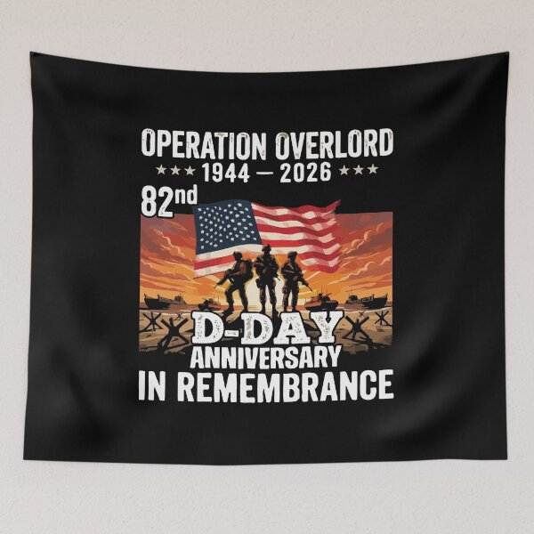 Item preview, D-Day 82nd Anniversary Operation Overlord Normandy 1944 Historical Tribute designed and sold by BOUCHERIT amine.