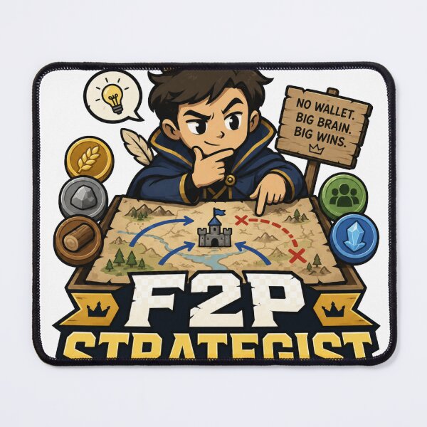 Item preview, F2P Strategist Free To Play Gamer Shirt & Sticker designed and sold by Super Glopz.
