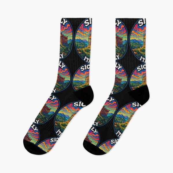 Item preview, Sicily Italy Trippy Art Travel designed and sold by TomFrontierArt.