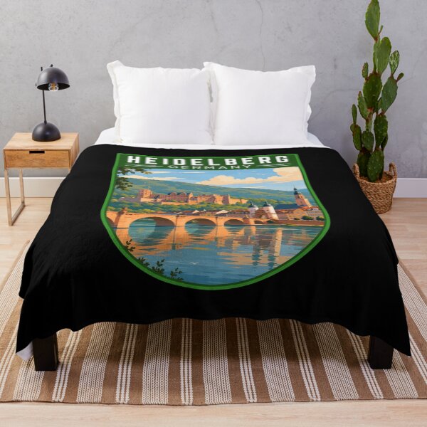 Item preview, Heidelberg in Baden-Württemberg Germany, Vintage Travel Art Badge designed and sold by MaateoDesign.