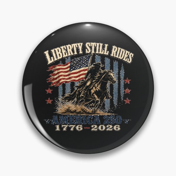 Item preview, Liberty Still Rides America 250 Western Patriotic Cowboy Tee designed and sold by POD DYNASTY.