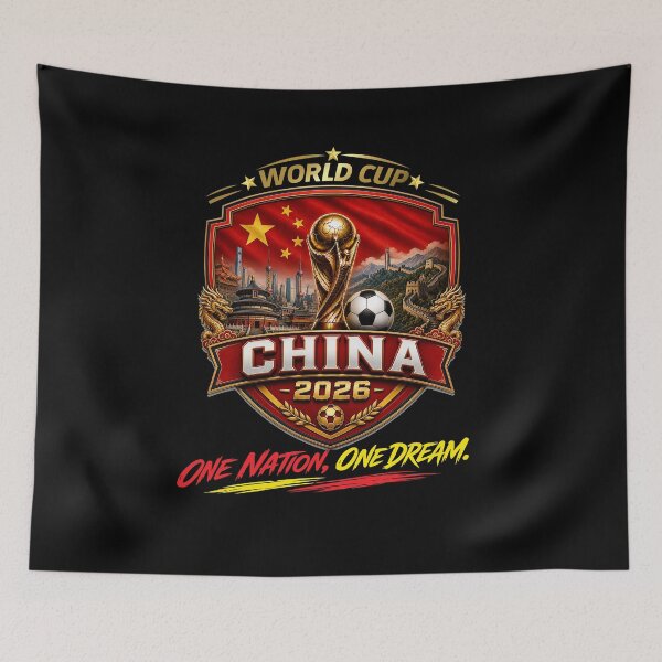 Item preview, China 2026 Football Shield | Chinese Soccer Fan Badge | World Cup Supporter Design designed and sold by Huddy-clothes.