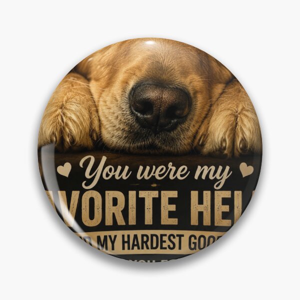 Item preview, Favorite Hello Golden Retriever designed and sold by HorseAndDogArt.