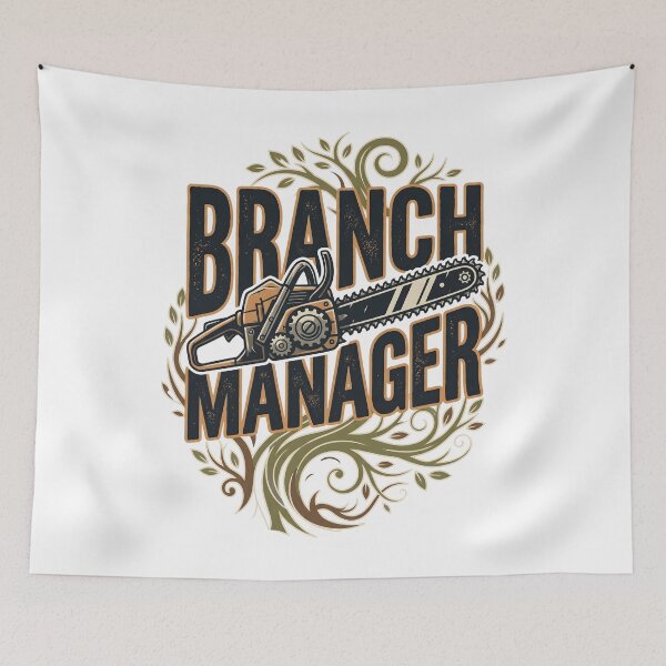 Item preview, Funny Arborist Pun Branch Manager Chainsaw Lumberjack Logger designed and sold by Leonardo Palumbo.