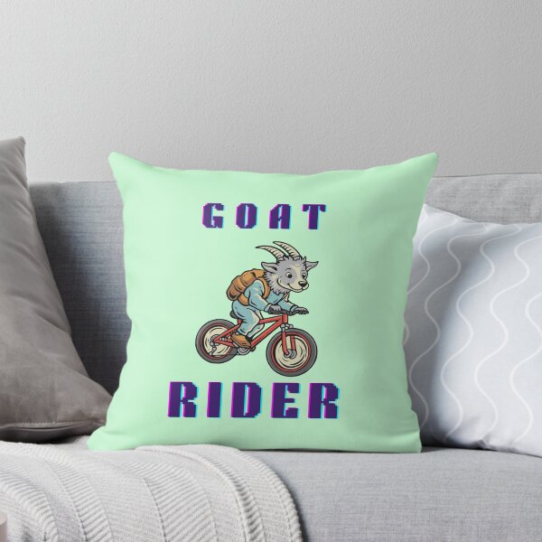 Item preview, Goat rider retro cycling goat mountain biker designed and sold by creativerooney.
