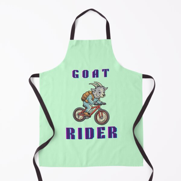 Item preview, Goat rider retro cycling goat mountain biker designed and sold by creativerooney.
