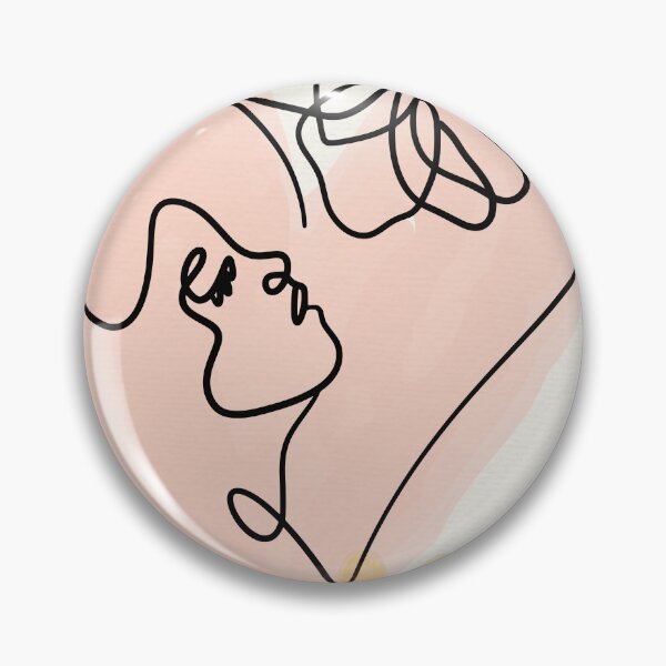 Item preview, Minimalist Heart Face Line Art - Boho Woman and Flower Poster designed and sold by Mora  Lisa.