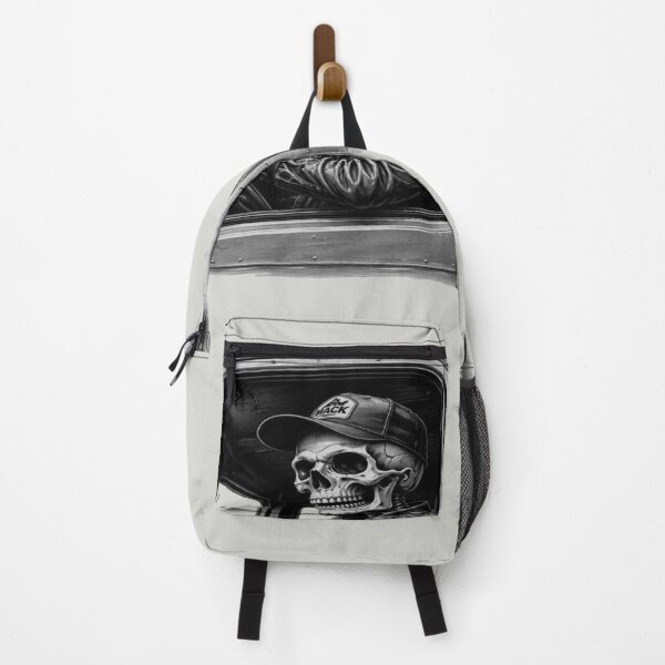 Item preview, Skeleton Truck Driver – Dark Gothic Trucker Skull Art designed and sold by RAYBIL.