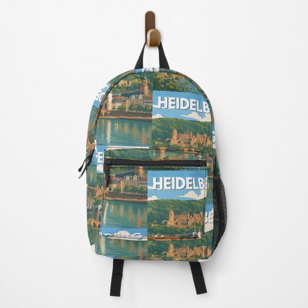 Item preview, Heidelberg in Baden-Württemberg, Germany, Vintage Art Travel Landscape designed and sold by MaateoDesign.