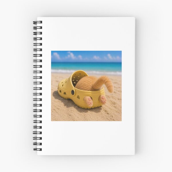 Item preview, Kitten Lost In Giant Beach Clog designed and sold by LovelyCatGalaxy.