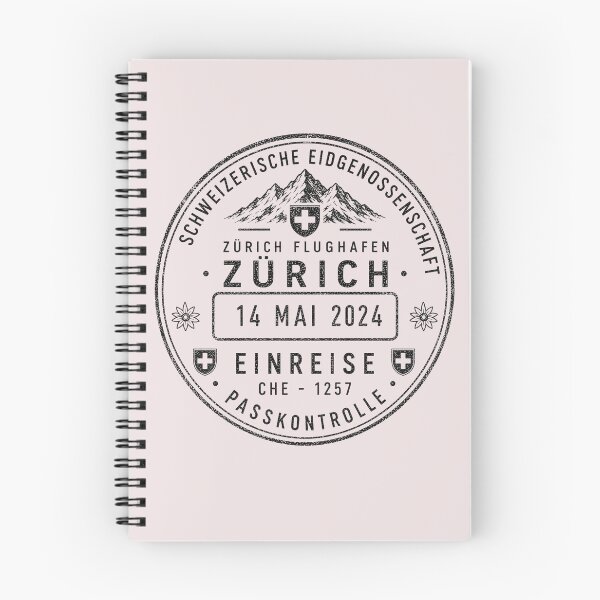 Item preview, Zurich Switzerland Travel Stamp Sticker designed and sold by Neuro Muse Studio.