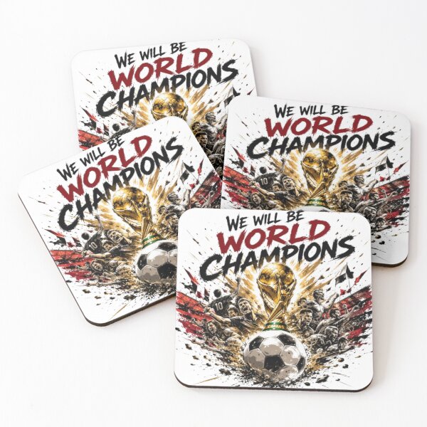 Item preview, We Will Be World Champions Football Soccer Victory Art designed and sold by RashaTheBest.