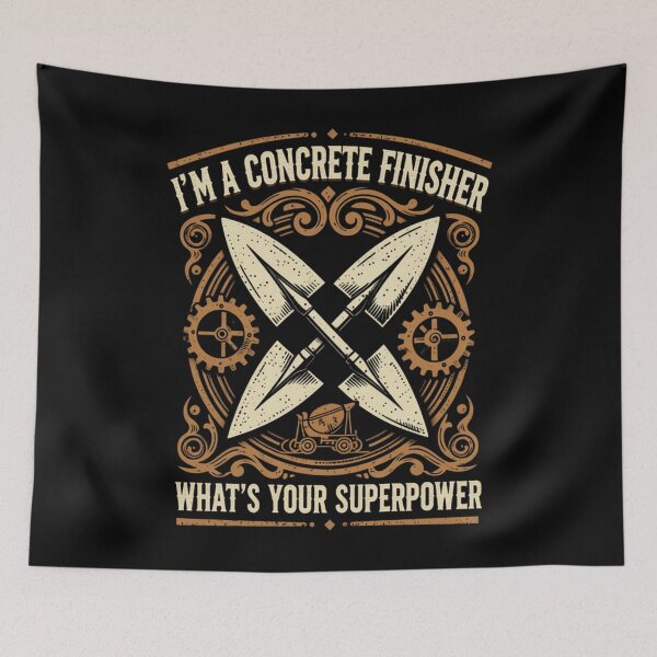 Item preview, Concrete Finisher Superpower Funny Construction Worker designed and sold by LabCore.