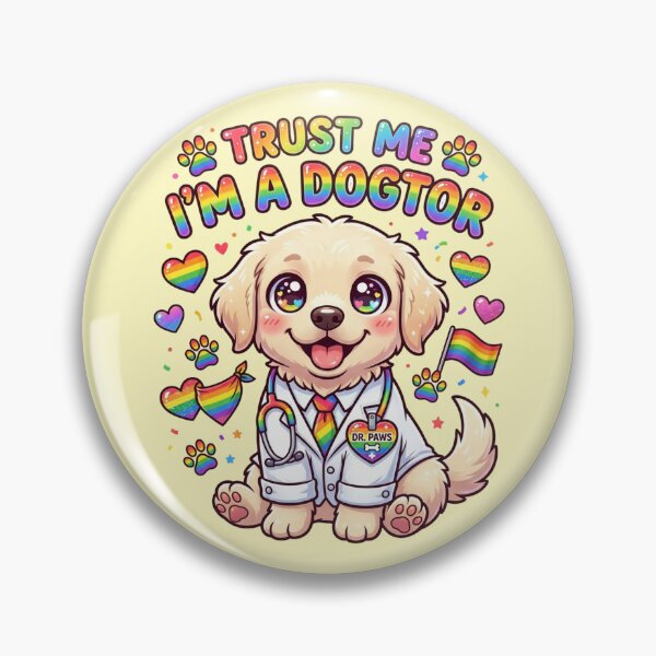Item preview, Trust Me I'm A Dogtor Cute Rainbow Puppy Pride Month Dog Lover Humor Gift For Kids Women And Pet Parents designed and sold by Im-Ara.