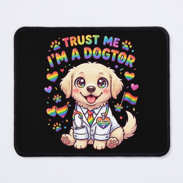 Item preview, Trust Me I'm A Dogtor Cute Rainbow Puppy Pride Month Dog Lover Humor Gift For Kids Women And Pet Parents designed and sold by Im-Ara.