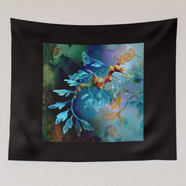 Item preview, Ethereal Drift: The Leafy Sea Dragon in Abstract Repose designed and sold by Helios Be. Lavsh.