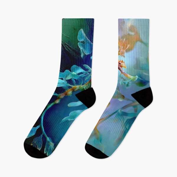 Item preview, Ethereal Drift: The Leafy Sea Dragon in Abstract Repose designed and sold by Helios Be. Lavsh.