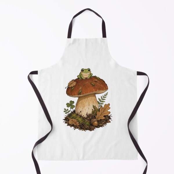 Item preview, Frog On Mushroom Forest Scene designed and sold by Mr-AShop.
