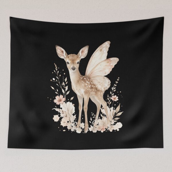 Item preview, Fairy Deer Woodland Blossoms designed and sold by Mr-AShop.