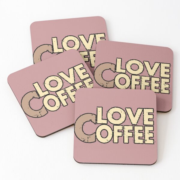 Item preview, Love Coffee Vintage Typography Coffee designed and sold by AstronautMerch.