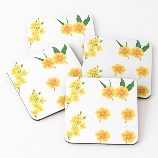 Item preview, Bright Yellow Hibiscus and Tropical Wildflower Summer Aesthetic Sticker Pack designed and sold by Art IN Pack.