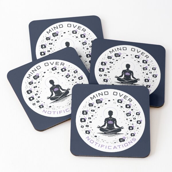 Item preview, Mind Over Notifications – Digital Detox Meditation Urban Zen Design designed and sold by warlistop.