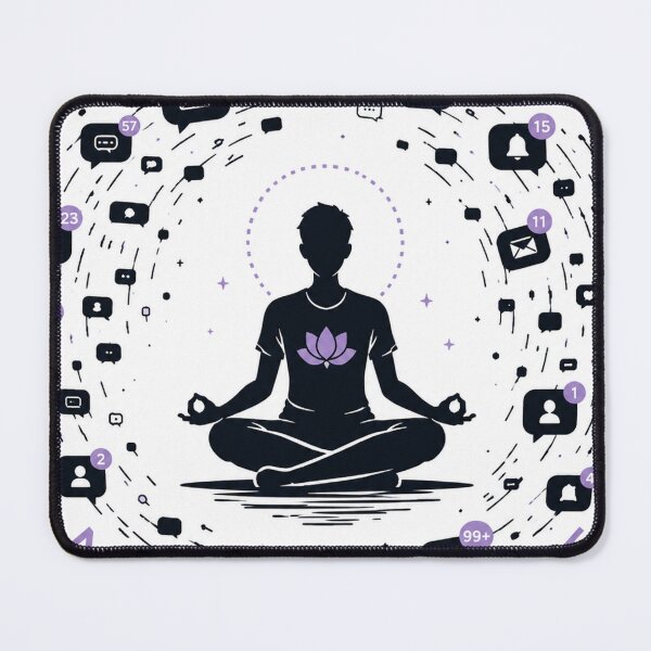 Item preview, Mind Over Notifications – Digital Detox Meditation Urban Zen Design designed and sold by warlistop.