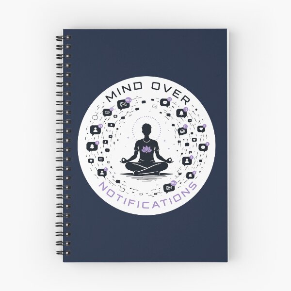 Item preview, Mind Over Notifications – Digital Detox Meditation Urban Zen Design designed and sold by warlistop.