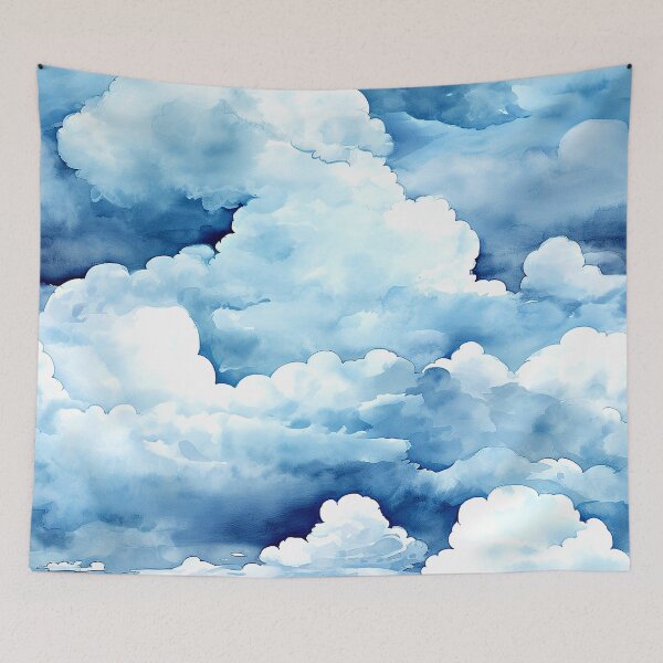 Item preview, Fantasy Blue And White Magical Clouds In Sky designed and sold by DEC02.
