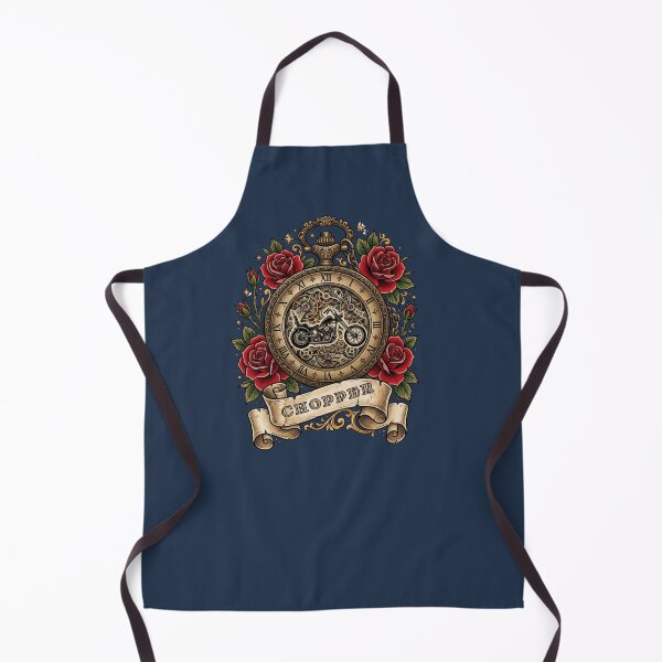 Item preview, Vintage Pocket Watch Custom Chopper Biker Tattoo Flash designed and sold by RetroRewind Studio.