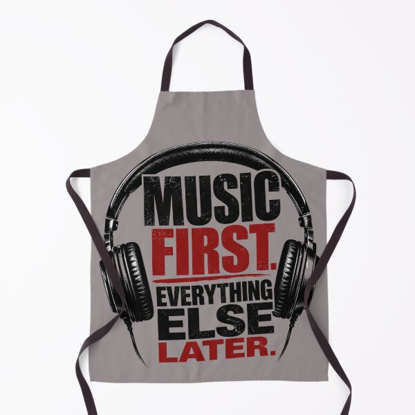 Item preview, Music First Everything Else Later Headphones Design | Funny Music Lover Quote designed and sold by TheStephanieRome.