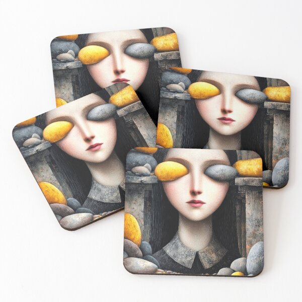 Item preview, Science Fiction Surreal Woman Of Stone Graphic Design designed and sold by DEC02.